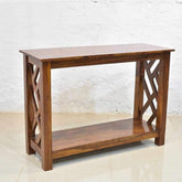 ONIJA Wooden Console Tables for Living Room | Sheesham Wood Furniture Console Table for Bedroom | Entryway Solid Wood Side Table for Home and Office | Provincial Teak Finish